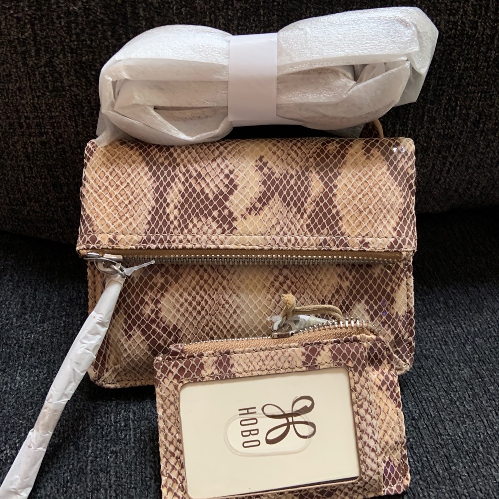 Hobo ladies crossbody purse and card case set